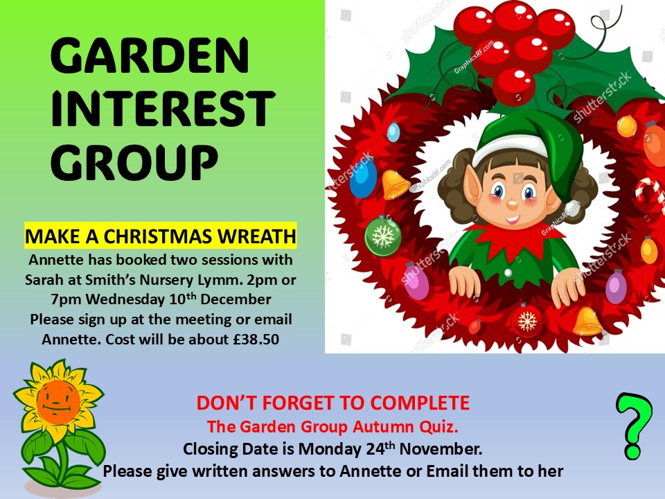 WEDNESDAY 10th DECEMBER