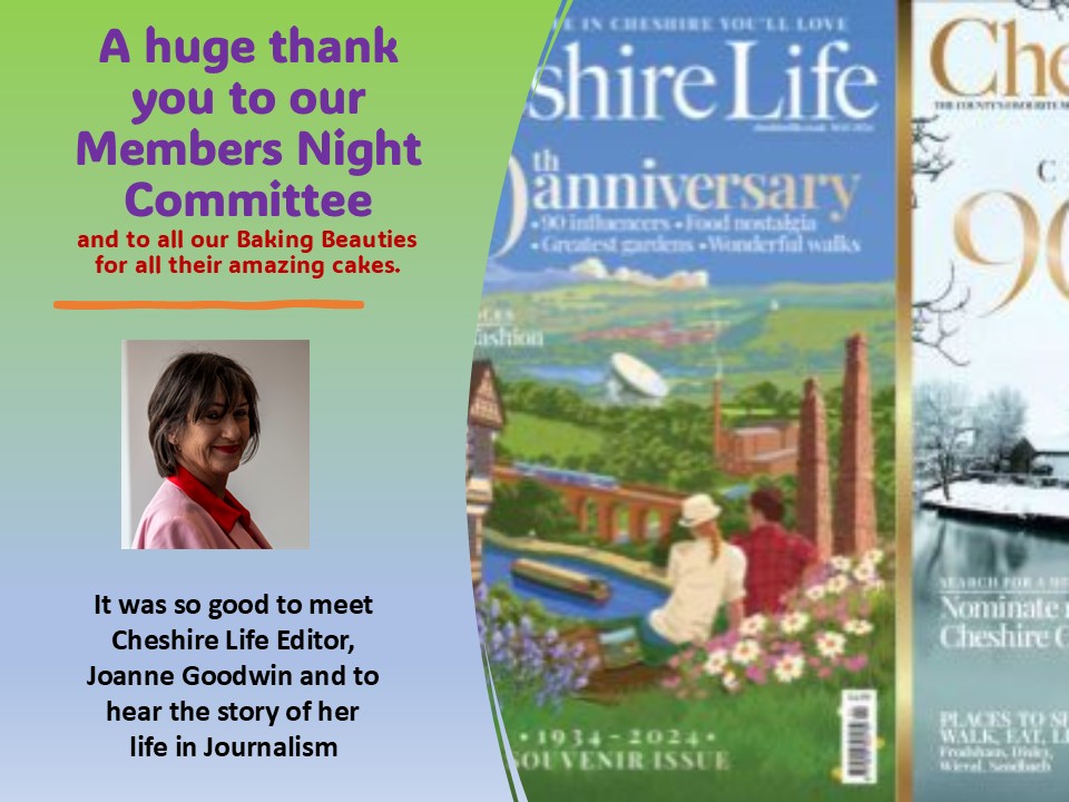 OCTOBER MEETING THANKS